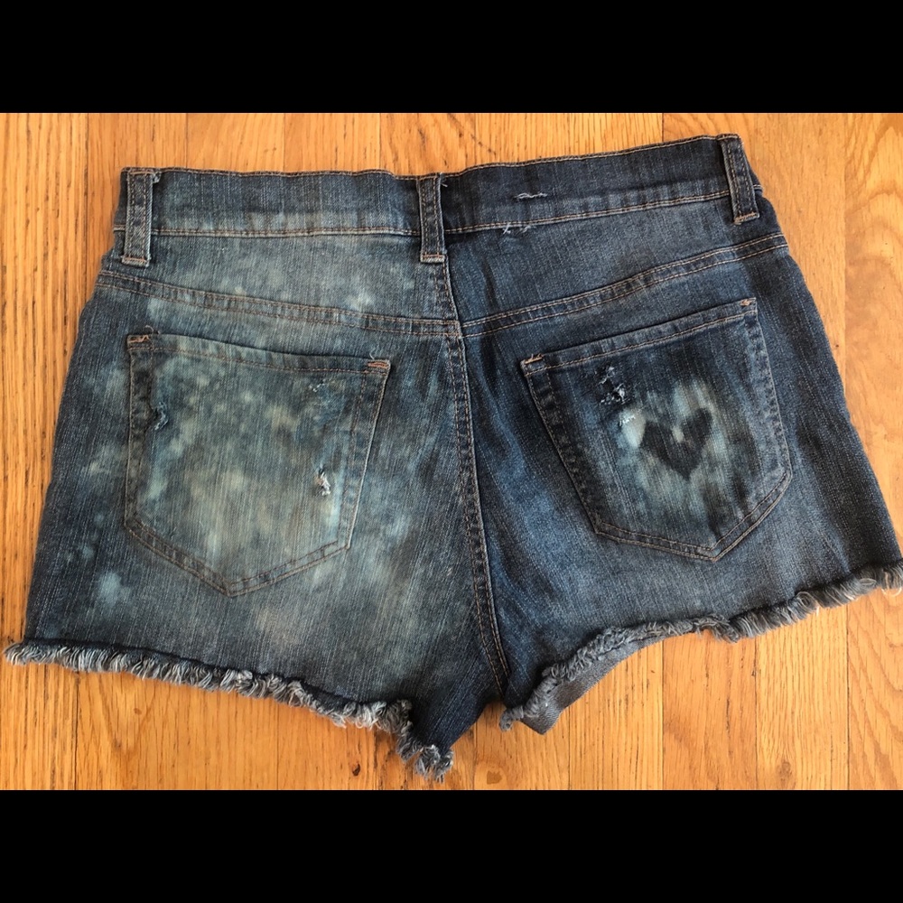 Handmade distressed women’s shorts